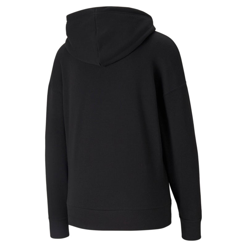 PUMA Classics Logo Womens Black Hoodie - Image 5